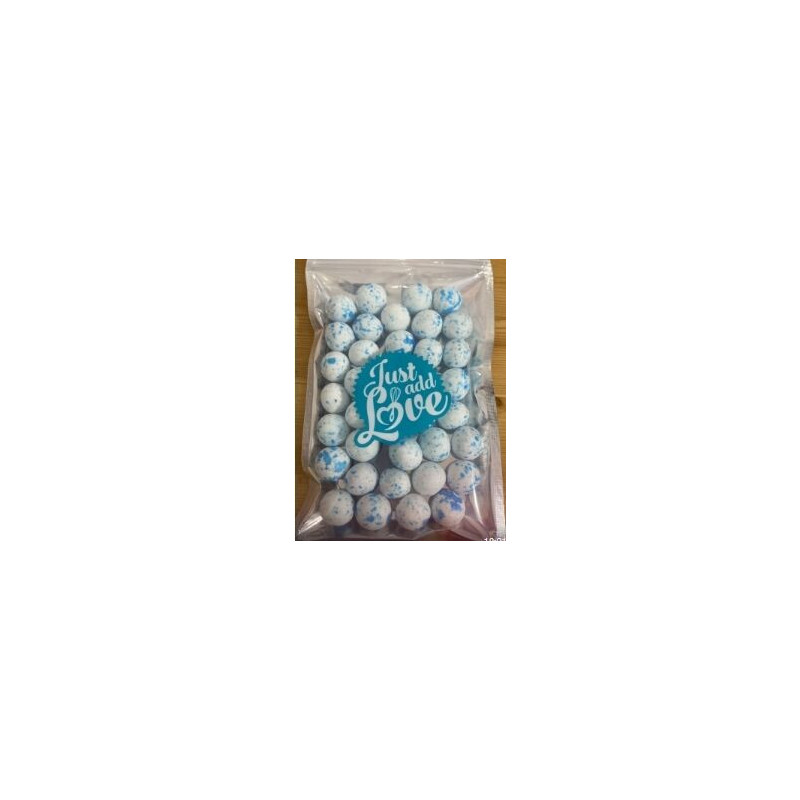 Esfera salpicos azul & prata 100gr
