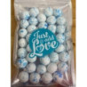 Esfera salpicos azul & prata 100gr