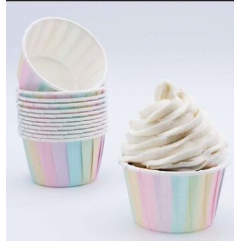 Cápsulas cupcake arco-íris 24 unidades