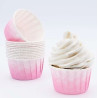 Cásulas Cupcake Marmoreado rosa 24 unidades