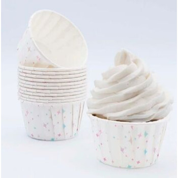 Cápsulas cupcake estrelinhas pastel unidades