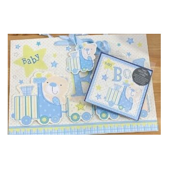 Saco presente com cartão  Baby Boy