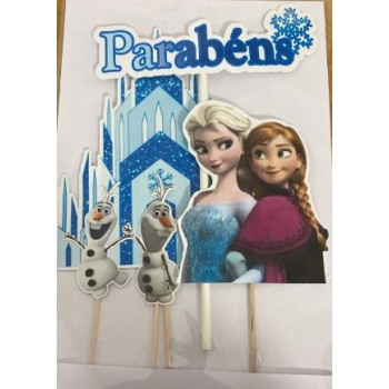 Topo de bolo Frozen