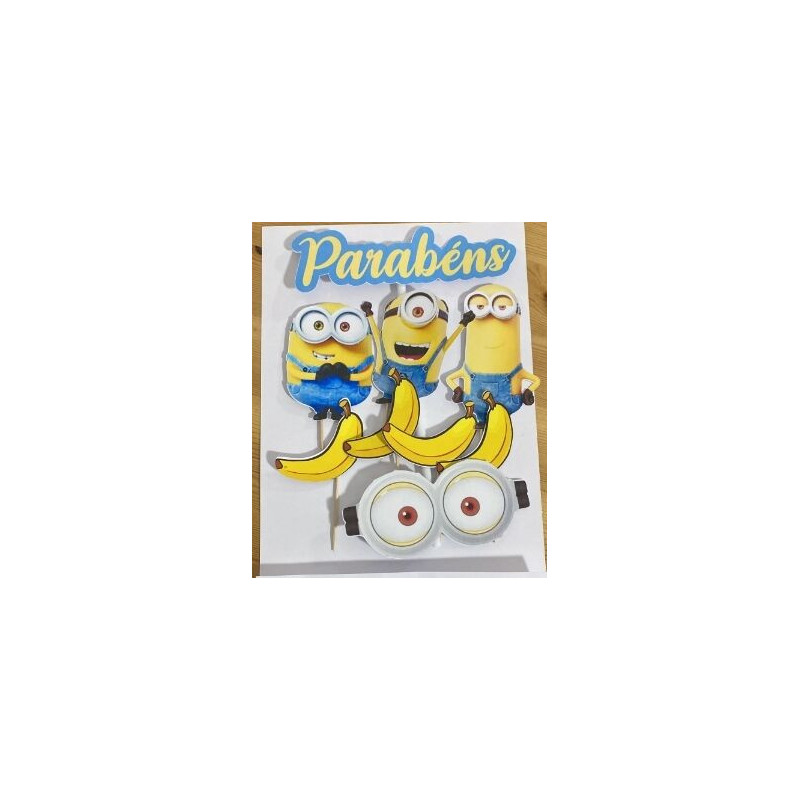 Topo de bolo Minions