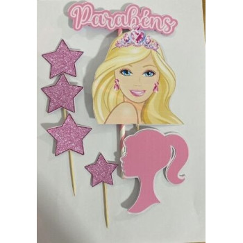 Topo de bolo Barbie