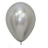 5 balões de latex sempertex prata 12"