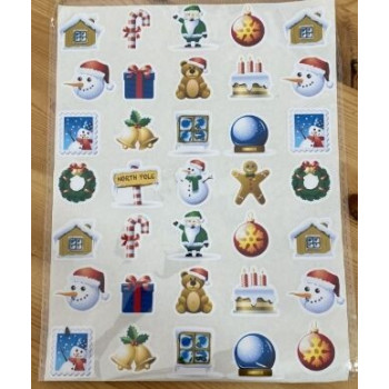30 autocolantes Natal