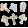 5 moldes silicone cruz