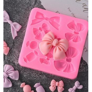 Molde silicone laços e doces