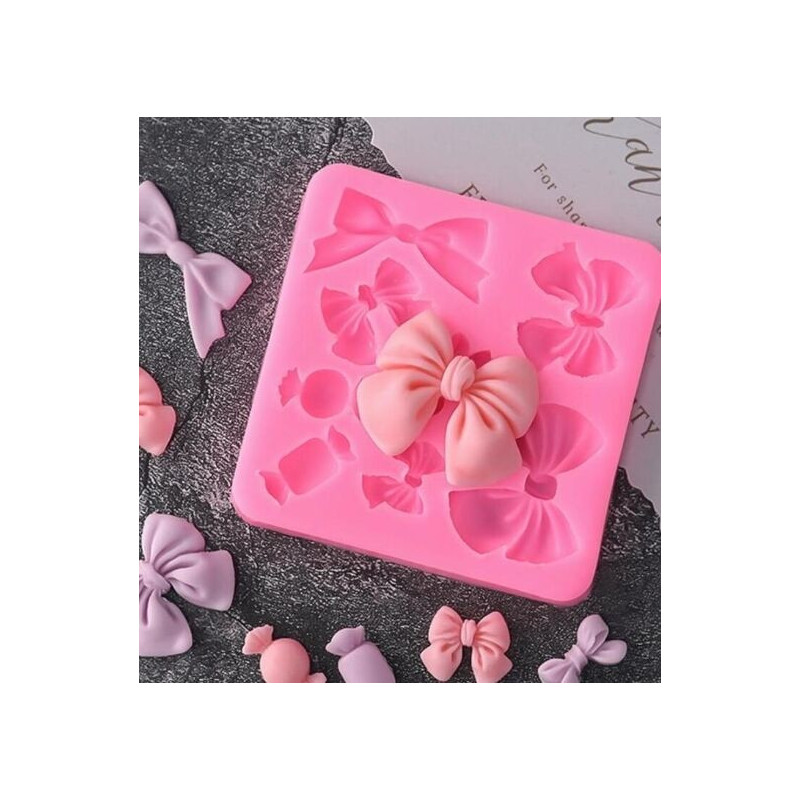 Molde silicone laços e doces
