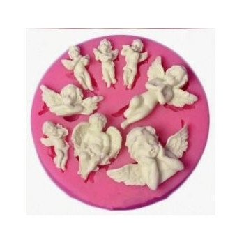Molde silicone anjinhos 3D