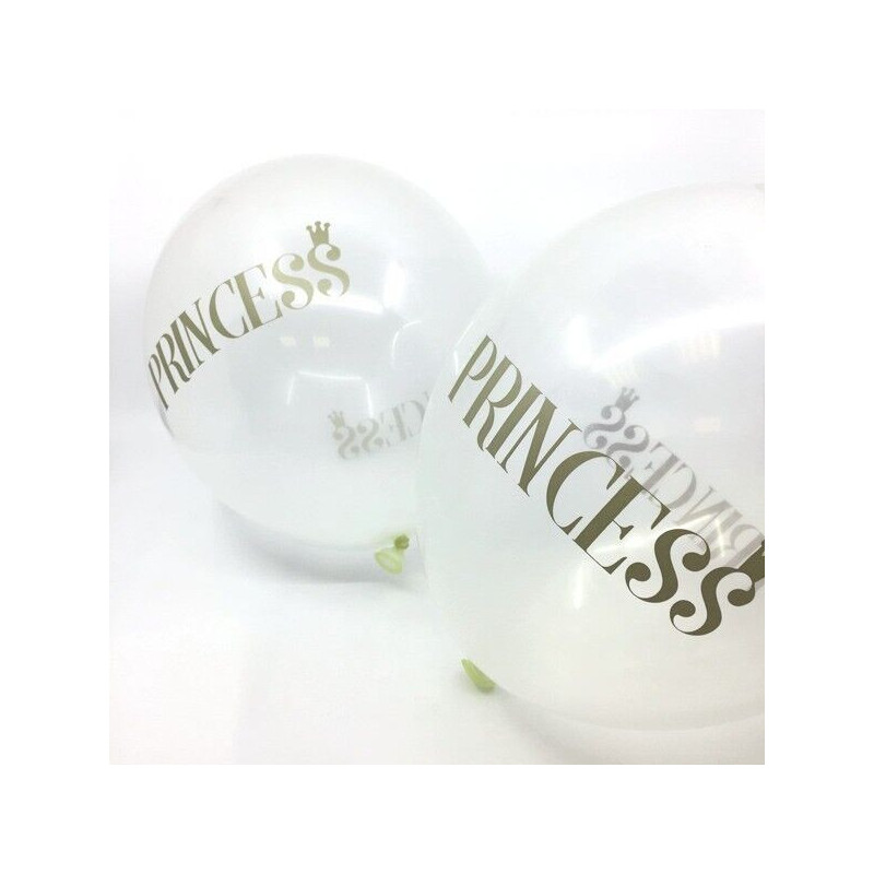 6 Balões Latex Transparentes  Princess
