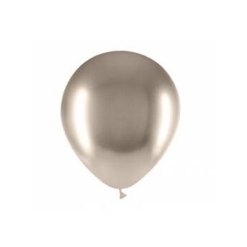 50 balões de latex Gemar 12" Beige brilhante