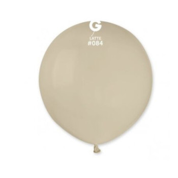 50 balões latex gemar 19" Latte