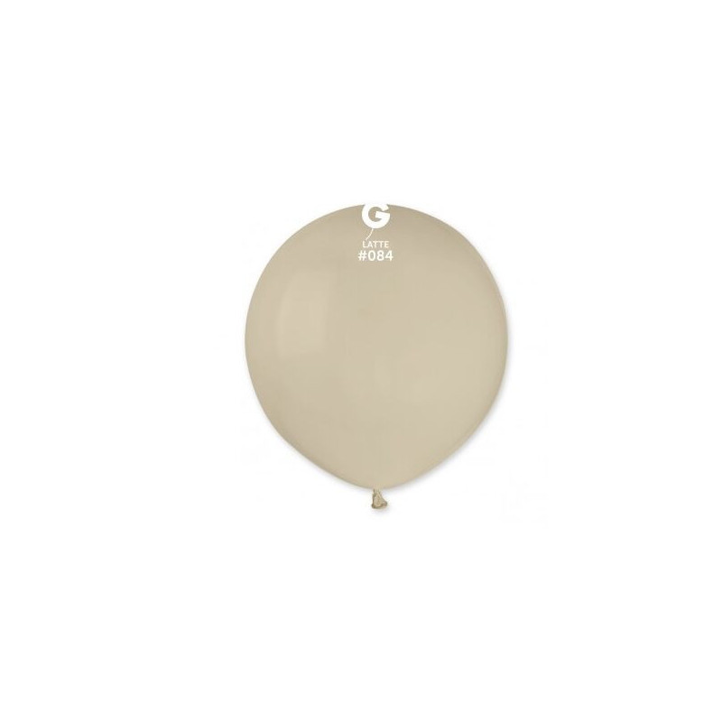 50 balões latex gemar 19" Latte