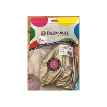 Saco 5 balões latex Balloonia 23" Beige