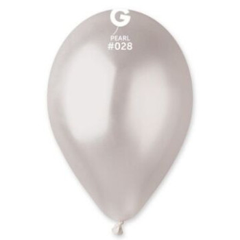 100 balões de latex Gemar 11" 28cm Pearl