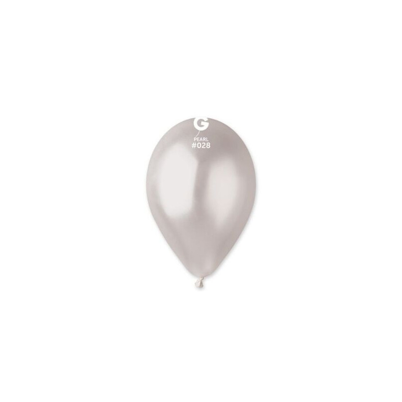 100 balões de latex Gemar 11" 28cm Pearl