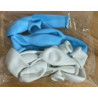 10 Balões de latex 5" azul e branco