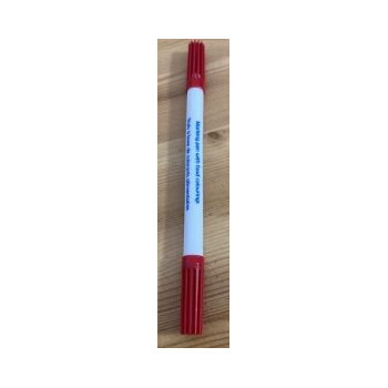 Caneta tinta alimentar vermelha
