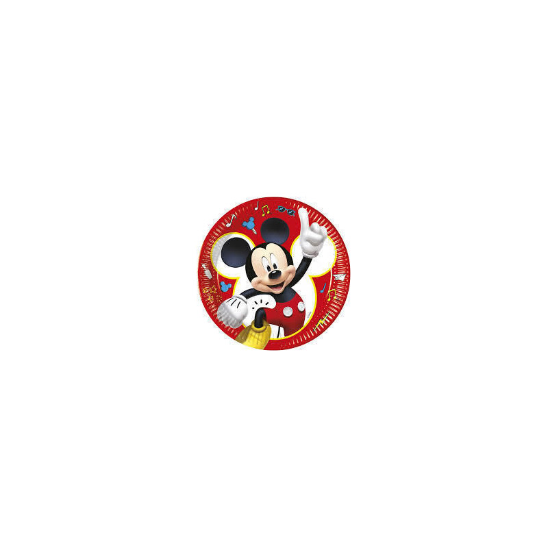 8 Pratos 23cm Mickey Pals At Play