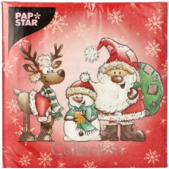 20 guardanapos Natal 33x33cm