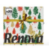 20 FGuardanapos Renova Natal 39,5x39,5cm