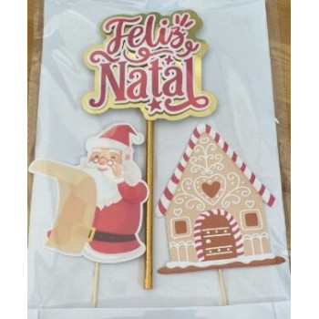 Topo de Bolo Natal