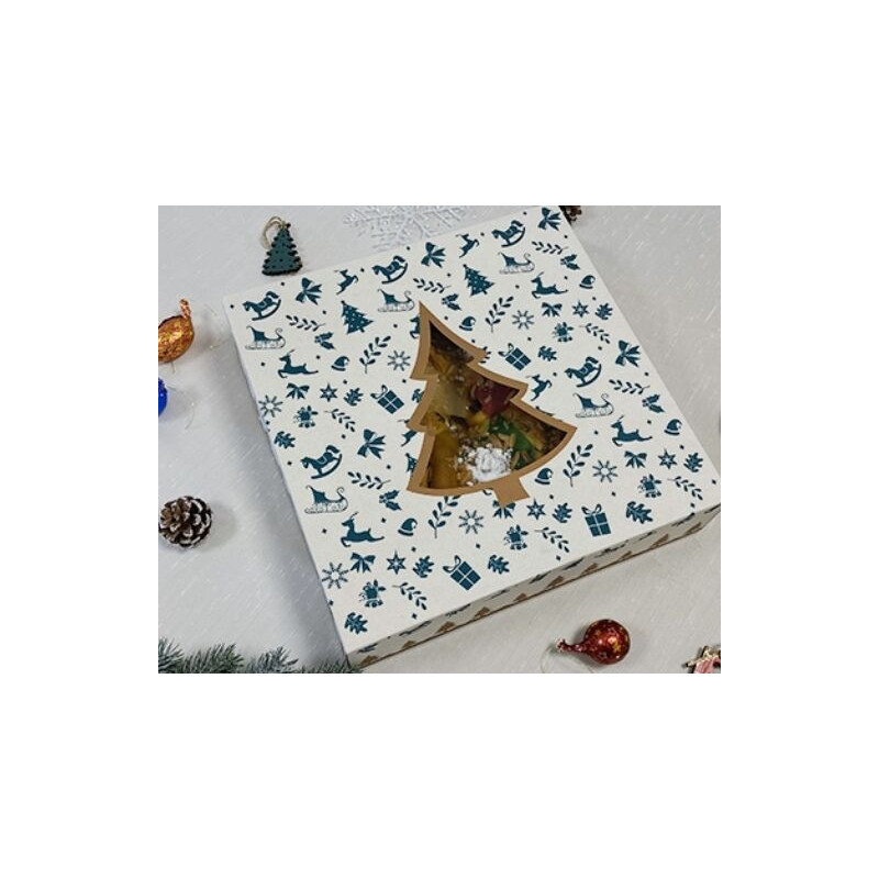 Caixa Cartolina Pinheirinho Gold 24x24x7,5cm