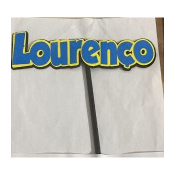 Topo de bolo Lourenço 18cm