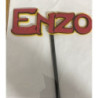 Topo de Bolo Enzo vermelho
