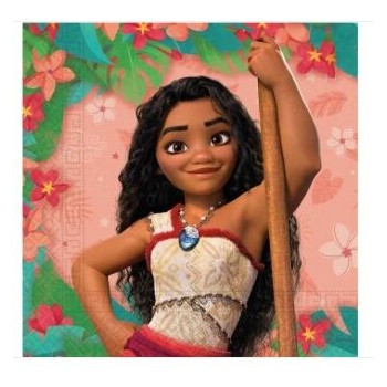 20 guardanapos 33x33cm vaiana