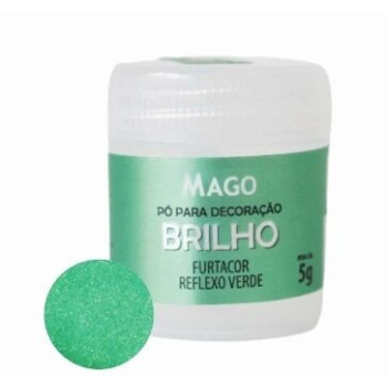 Pó para decoração brilho - Furtacor verde 5g