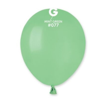 100 balões de latex Gemar 5" Mint Green