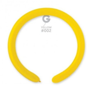 10 balões de modelar Gemar amarelo 2" - 5cm