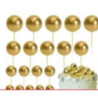 Bolas decorativas dourado 20 pças