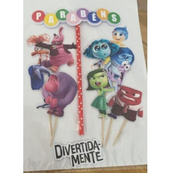 Topo de bolo Divertidamente