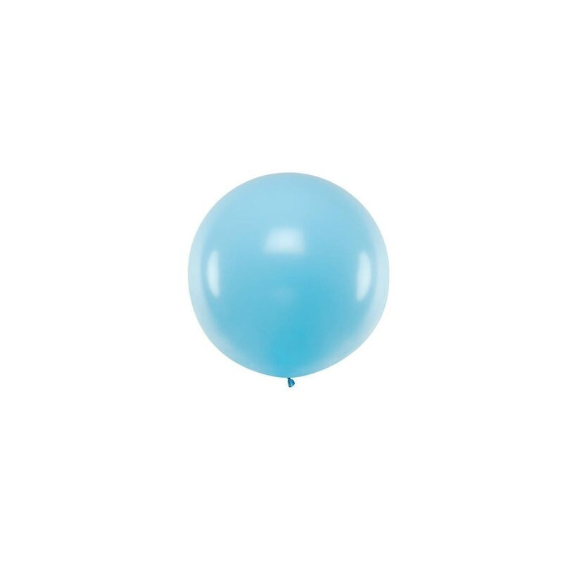 Balão latex Jumbo Balloons 1 m azul pastel