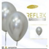 5 Balões latex Sempertex 18" Prata