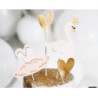 cake topper cisnes 4  peças