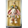 Decoração de porta coelho de Páscoa 180x90cm