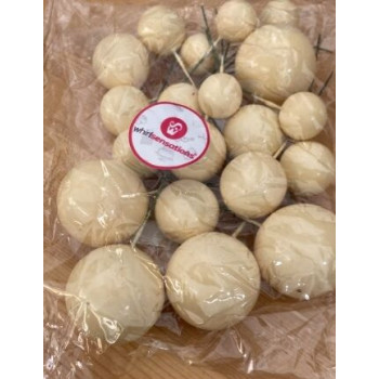 Topo de bolo bolas amarelo pastel 20 pças