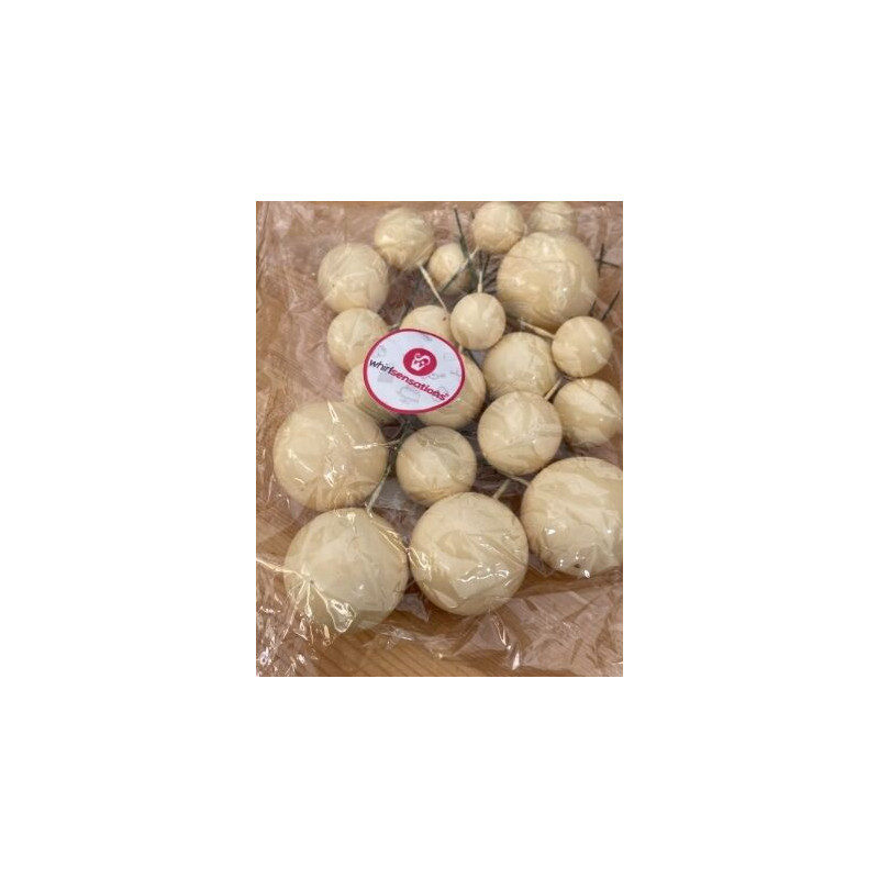 Topo de bolo bolas amarelo pastel 20 pças