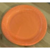 8 pratos 23cm laranja