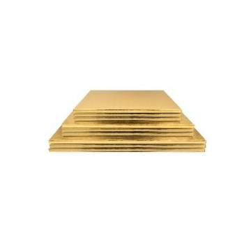 Base alta retangular Ouro 45x35cm