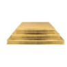 Base alta retangular Ouro 45x35cm