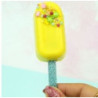 Popsicles sticks glitter azul 12 unidades