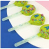 Popsicles sticks azul bebé com salpicos 12 unidades