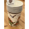 6 copos de papel 250ml Dinossauros