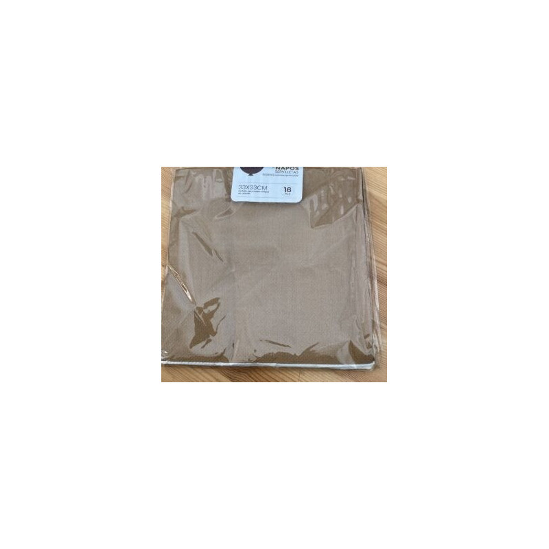 16 guardanapos 33x33cm Kraft
